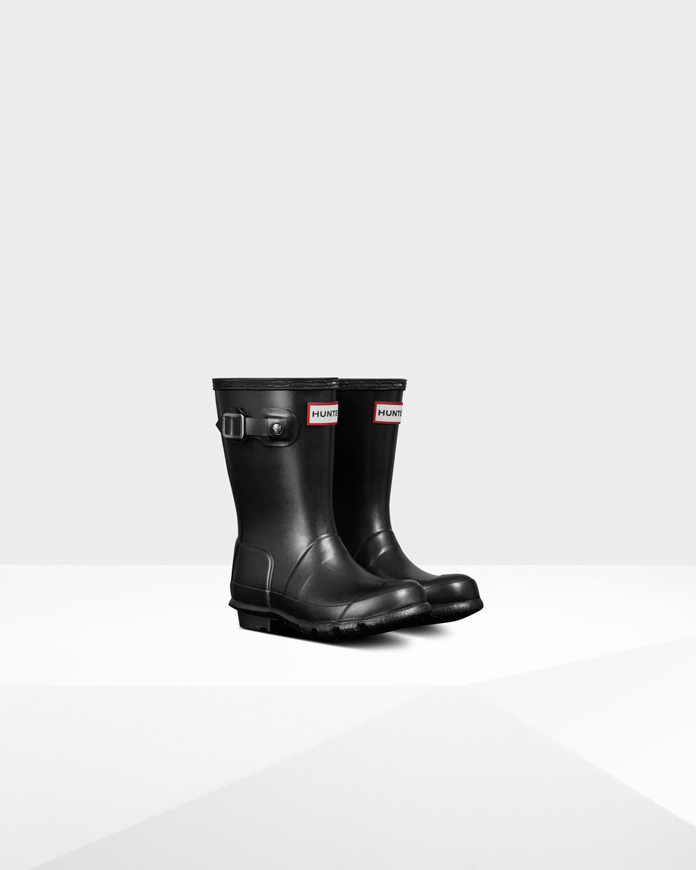 Kids Hunter Original Little Pearlized | Rain Boots Black | NZ-27519-ROTI